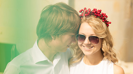 Image showing Beautiful wedding couple