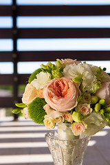 Image showing wedding bouquet, flowers, roses, beautiful bouquet