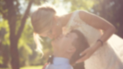 Image showing Beautiful wedding couple