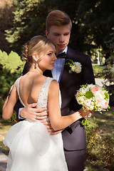 Image showing Beautiful wedding couple