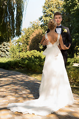 Image showing Beautiful wedding couple