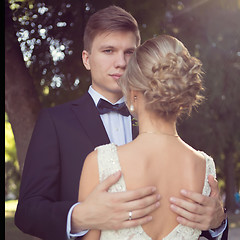 Image showing Beautiful wedding couple