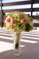 Image showing wedding bouquet, flowers, roses, beautiful bouquet