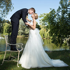 Image showing Beautiful wedding couple