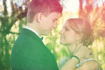 Image showing Beautiful wedding couple