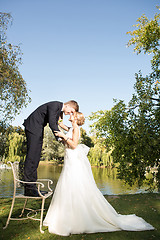 Image showing Beautiful wedding couple