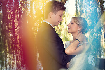 Image showing Beautiful wedding couple