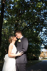 Image showing Beautiful wedding couple