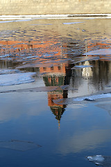 Image showing Reflection of the Moscow Kremlin