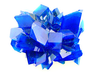 Image showing blue vitriol mineral isolated 