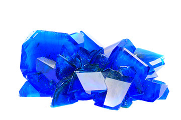 Image showing blue vitriol mineral isolated 