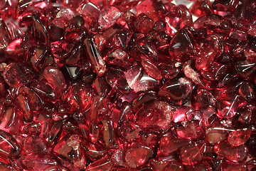 Image showing red garnet mineral background