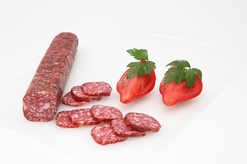 Image showing salami 