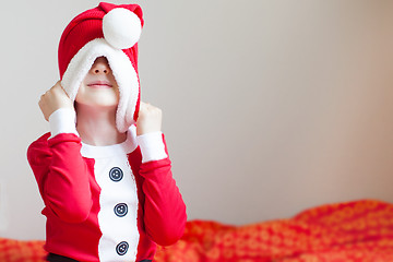 Image showing kid at christmas