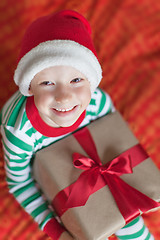 Image showing kid at christmas