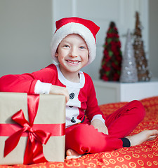 Image showing kid at christmas