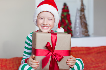 Image showing kid at christmas