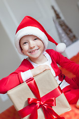 Image showing kid at christmas