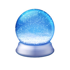 Image showing blue snow globe