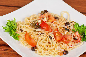 Image showing Pasta with vegetable