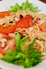 Image showing Pasta with vegetable