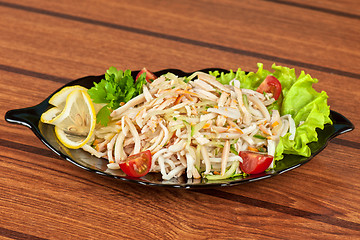 Image showing Salad with calamary