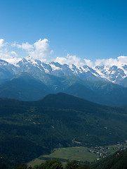 Image showing Hiking in mountain