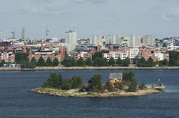 Image showing views of Helsinki from the Baltic Sea