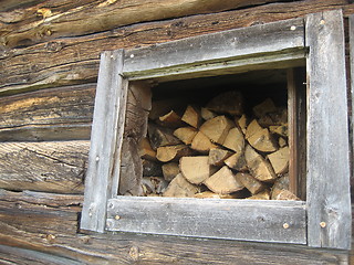 Image showing Window in old farm building