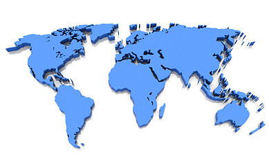 Image showing the world map