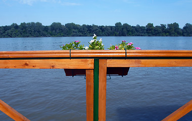 Image showing River view from terrace