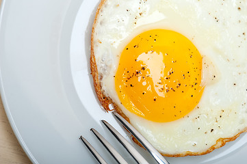 Image showing egg sunny side up