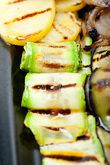 Image showing grilled assorted vegetables 