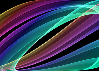 Image showing multicolored curves