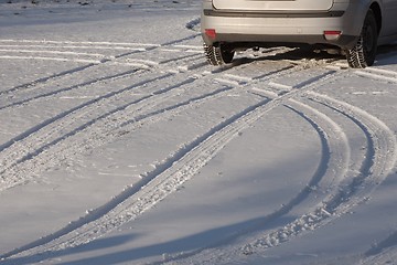 Image showing Winter driving