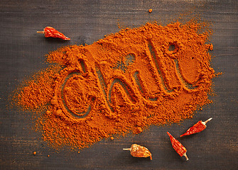 Image showing ground Chili pepper