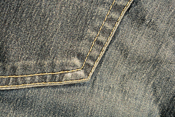 Image showing Jeans back pocket