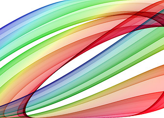 Image showing multicolored curves