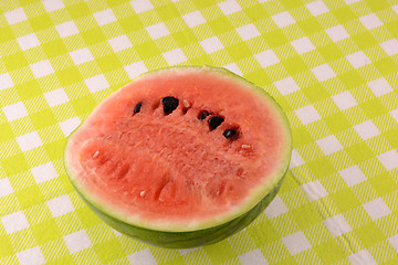 Image showing Close up red watermelon background