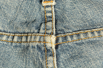 Image showing Blue jeans texture