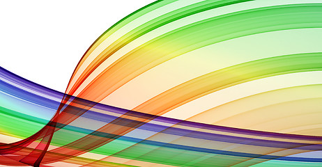 Image showing multicolored curves