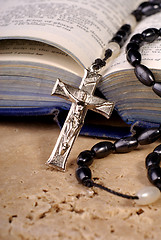 Image showing Bible And Crucifix