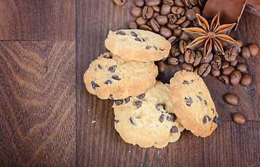 Image showing Cookies, coffee beans and anise