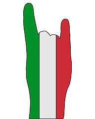 Image showing Italian finger signals