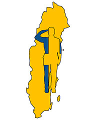 Image showing Swedish Salute