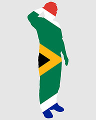 Image showing Salute from South Africa