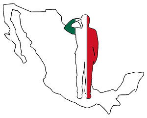 Image showing Mexican salute