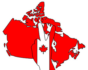 Image showing Canadian hand signal