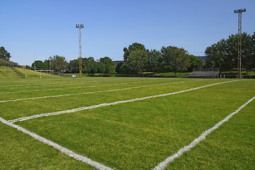 Image showing American football playing field