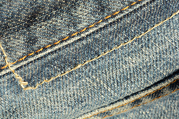 Image showing Blue jeans texture